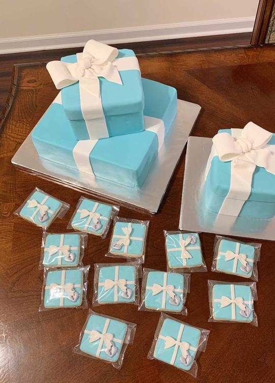 Tiffany Cake, Tiffany Box Cake, Tiffany & Co. Cake