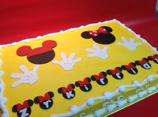 Mickey & Minnie Mouse Cake, Mickey Cake, Mickey Theme Cake, Mickey Mouse Birthday Cake