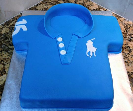 POLO Shirt Cake, Polo Cake, Blue Shirt Cake, Blue Polo Cake