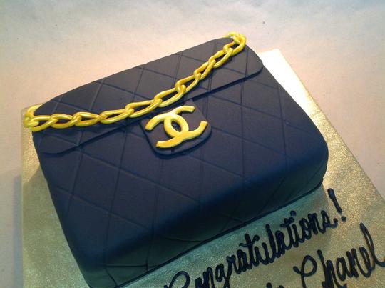 Chanel Purse Cake, CC Cake,  Purse Cake