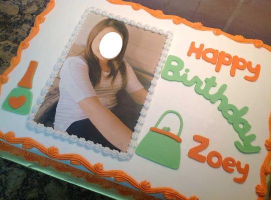 Edible Image Cake