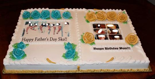 Edible Image Sheet Cake with Roses