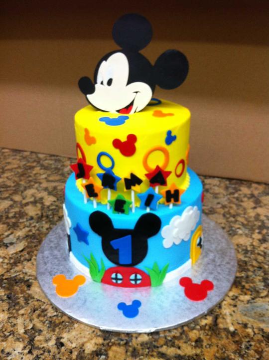 Mickey Mouse Cake, Mickey Cake, Mickey Theme Cake, Mickey Mouse Birthday Cake