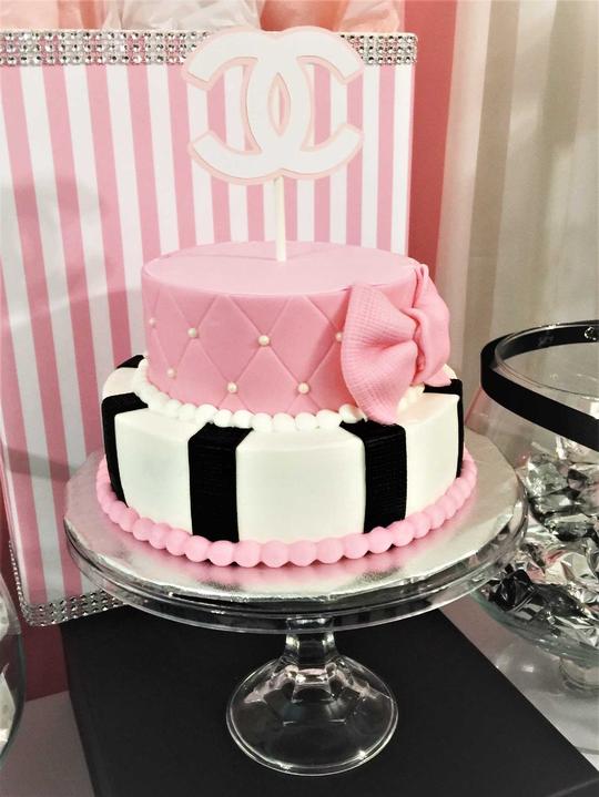 Chanel Cake, Quilted Baby Shower Cake, Quilted Cake