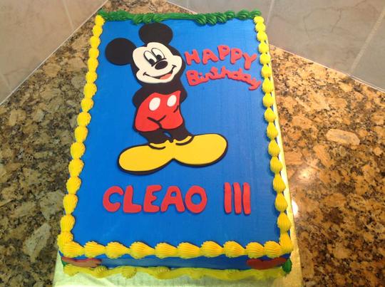 Mickey Mouse Cake, Mickey Cake, Mickey Theme Cake, Mickey Mouse Birthday Cake