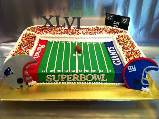 Super bowl Cake, Stadium Cake, Football field Cake