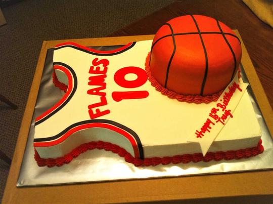 Jersey Cake, Basketball Jersey Cake, Basketball Cake