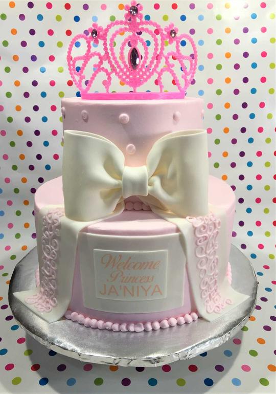 Tiara Cake, Princess Cake, Princess Birthday Cake, Tiered Princess Cake