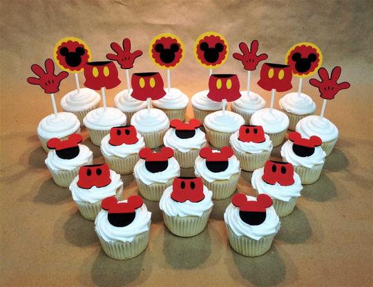 Mickey Theme cupcakes, Mickey Mouse Cupcakes