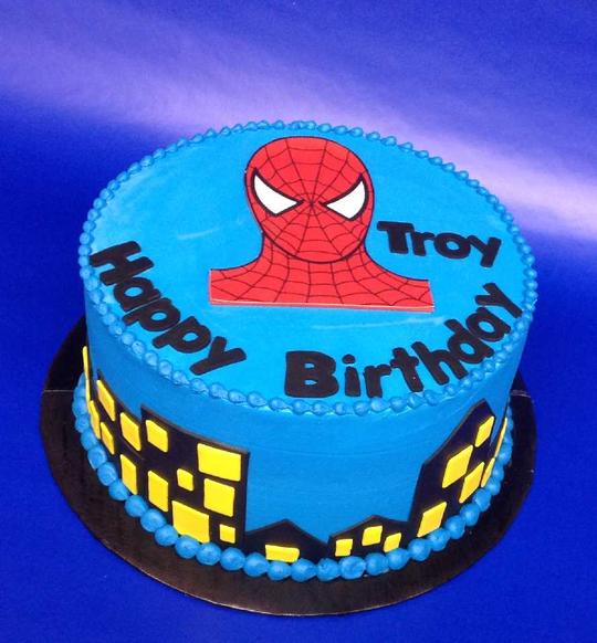 Spiderman Cake, Spiderman Birthday Cake