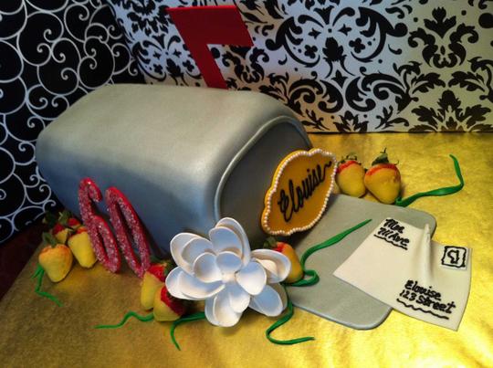 Retirement Cake, Mailbox Cake, Postal Worker Cake, Post Office Cake