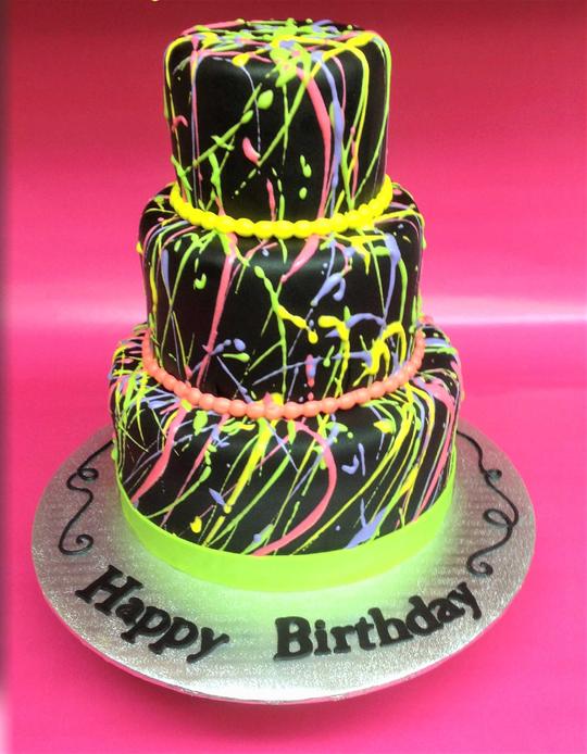 Paint Splash Cake