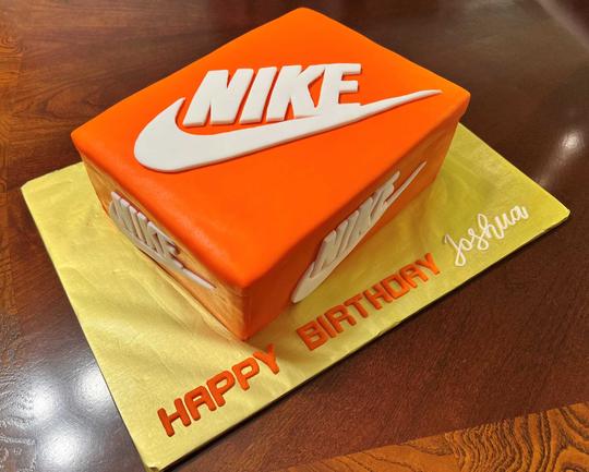 Nike Cake, Nike Shoe Box Cake, Nikey Shoe Box Cake