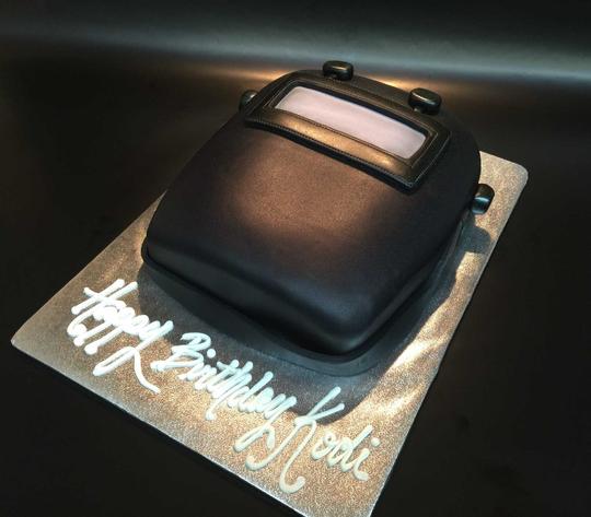 Welding Cake, Welders Cake, Welding Helmet Cake, Welding Shield Cake