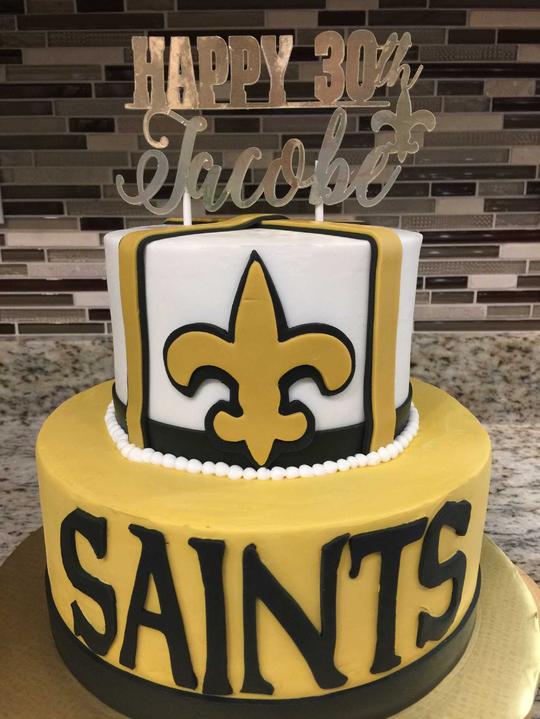 New Orleans Saints Cake, Fleur de lis Cake