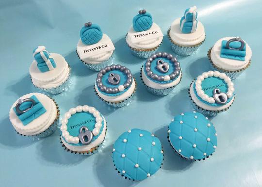 Tiffany & Co. Cupcakes, Tiffany Blue Cupcakes