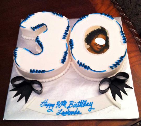 30th Birthday Cake, Number 30 Cake, 30 Cut out Cake, Number Image Cake